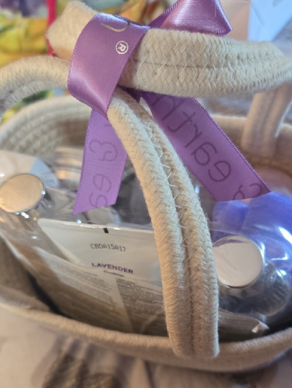 Earth Lavender Bath & Body Gift Basket - Purple and Cream - Picture 5 of 5